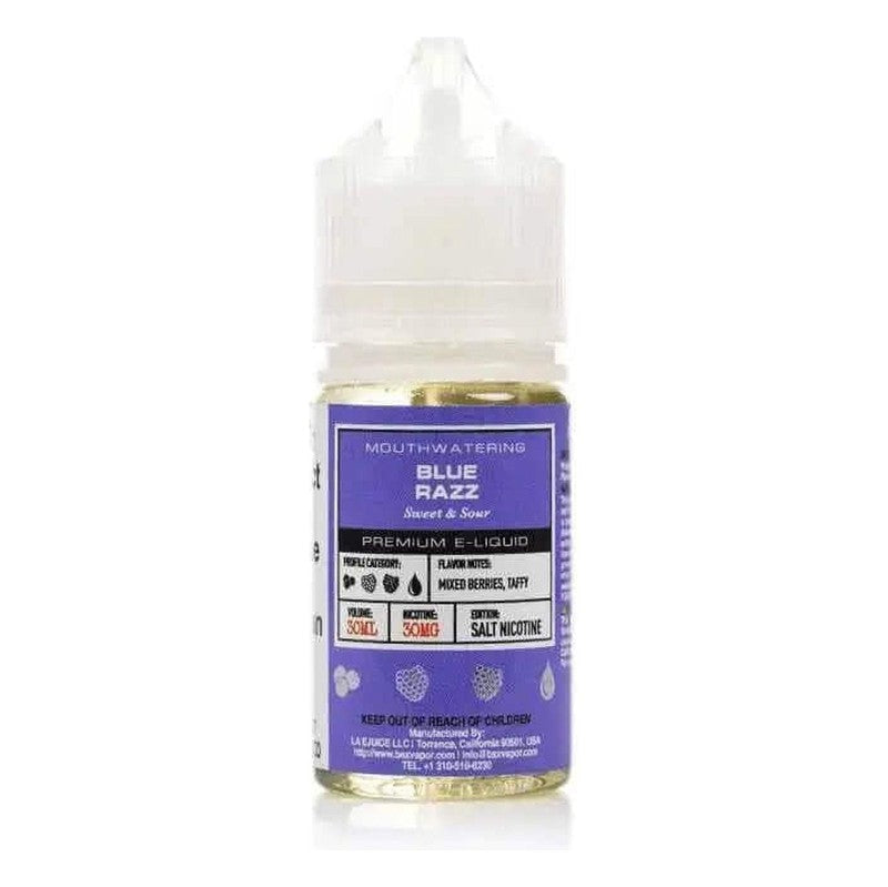 GLAS BASIX SALT BLUE RAZZ - 30ML - E-Juice Steals