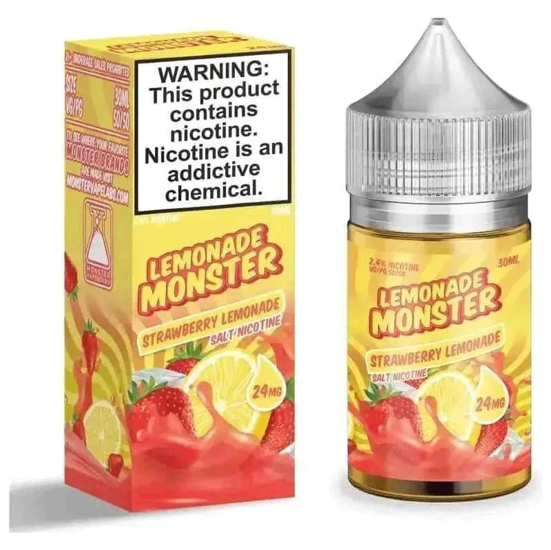 SALE! LEMONADE MONSTER SALT STRAWBERRY LEMONADE - 30ML - E-Juice Steals