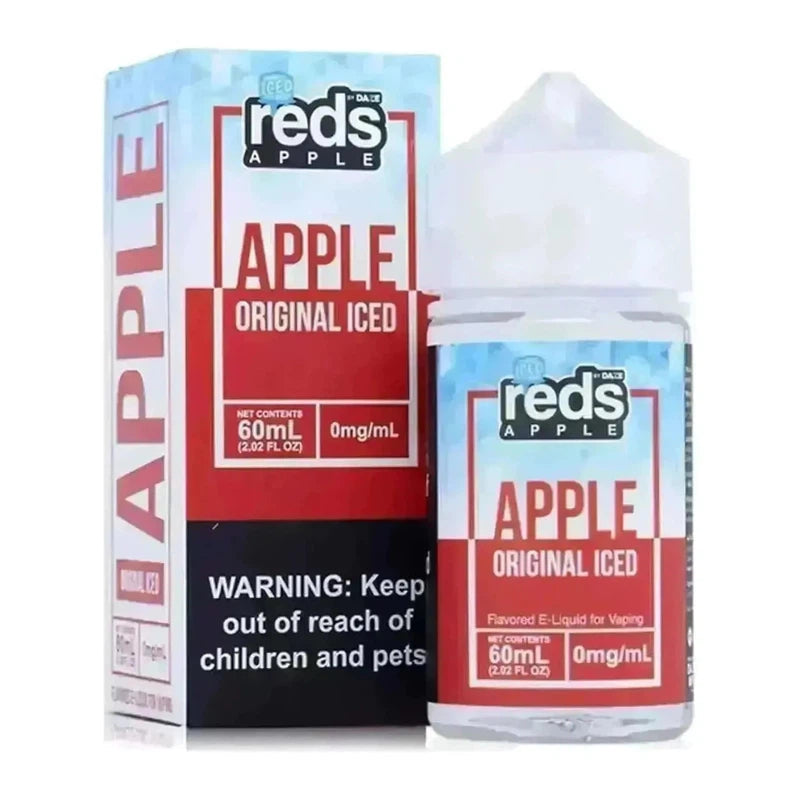 Sale! REDS E-LIQUID APPLE ORIGINAL ICED - 60ML - E-Juice Steals