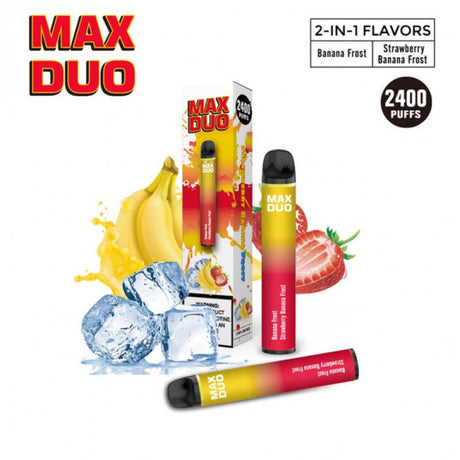 MAX DUO DISPOSABLE | 2400 PUFFS - E-Juice Steals
