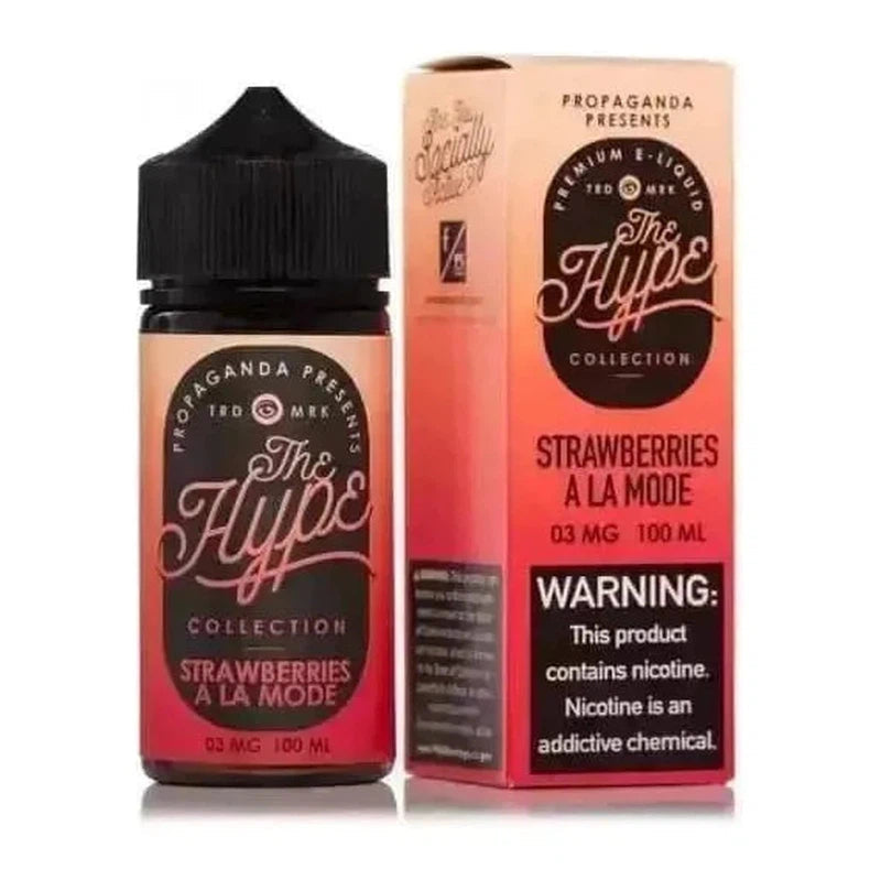 PROPAGANDA EJUICE - THE HYPE COLLECTION STRAWBERRIES A LA MODE - 100ML - E-Juice Steals