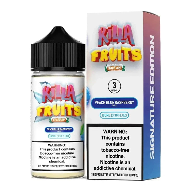 Killa Fruits Limited Edition - Peach Blue Raspberry Ice Ejuice - E-Juice Steals