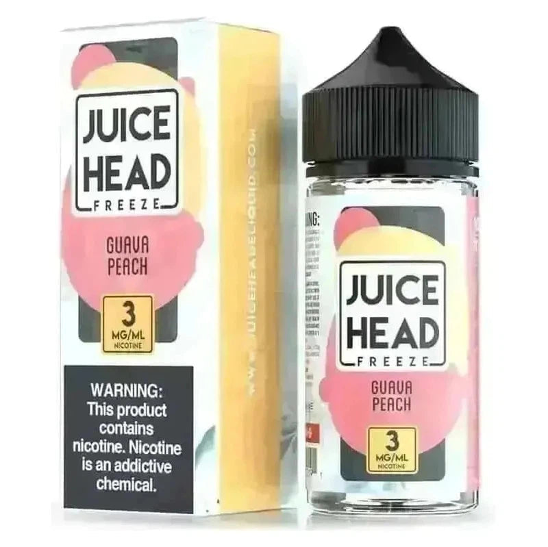 JUICE HEAD E-LIQUID GUAVA PEACH FREEZE - 100ML - E-Juice Steals