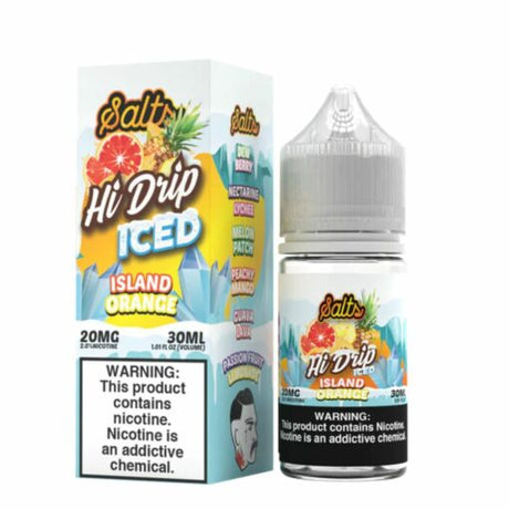 SALE! HI-DRIP SALT  ICED ISLAND ORANGE - 30ML - E-Juice Steals