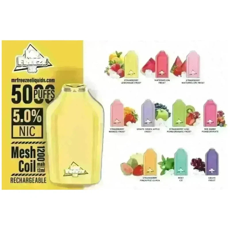 MR FREEZE 5K DISPOSABLE - 5000 PUFFS - E-Juice Steals