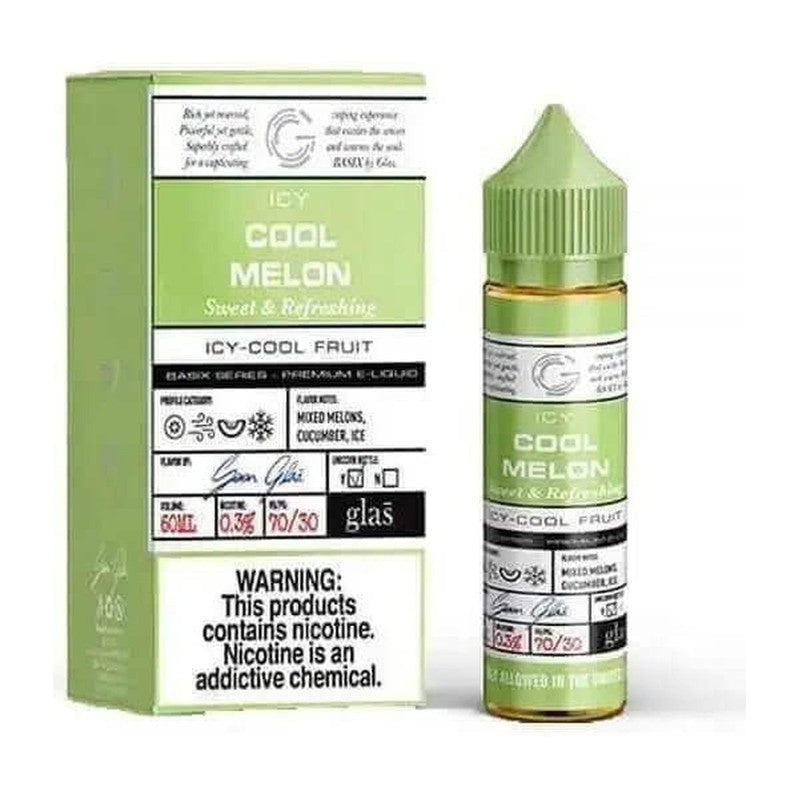 GLAS BASIX E-LIQUID COOL MELON - 60ML - E-Juice Steals