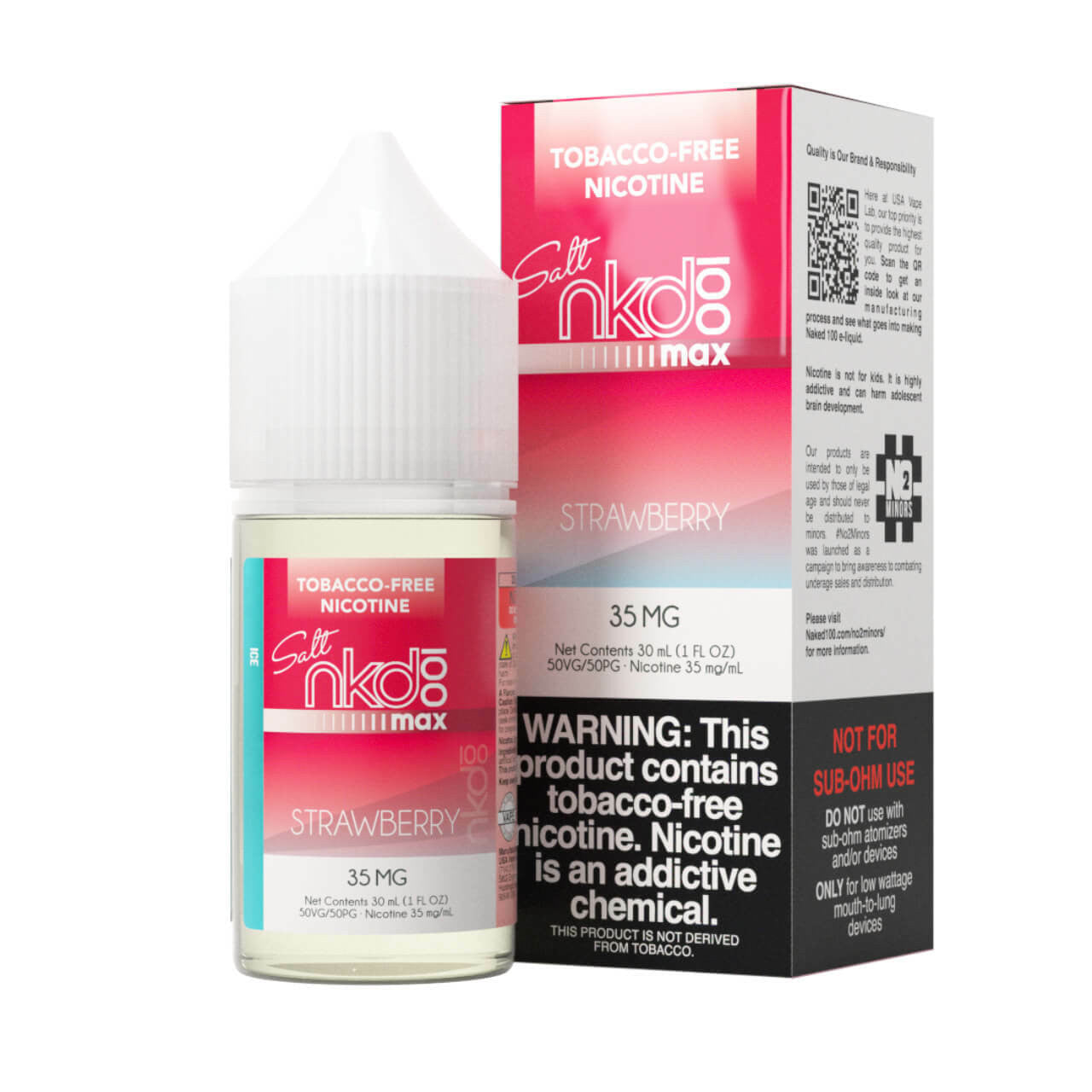 SALE! NAKED 100 MAX SALT - ICE STRAWBERRY - 30ML - E-Juice Steals