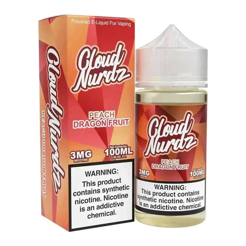 CLOUD NURDZ E-LIQUID PEACH DRAGONFRUIT - 100ML - E-Juice Steals
