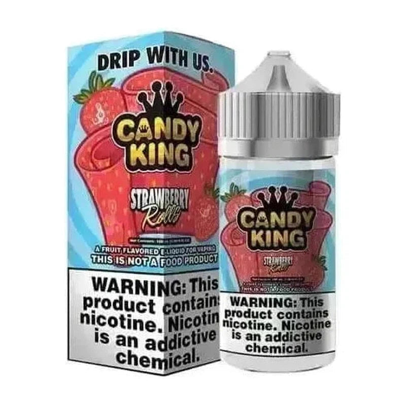 SALE! CANDY KING E-LIQUID STRAWBERRY ROLLS - 100ML - E-Juice Steals