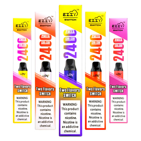 Ezzy Switch Disposable Vape 2400 Puffs 5 Nicotine EJuice Steals