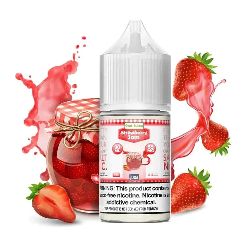 Pod Juice Salt Strawberry Jam - 30ml - E-Juice Steals