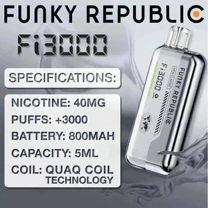 FUNKY REPUBLIC Fi3000 DISPOSABLE | 3000 PUFFS - E-Juice Steals