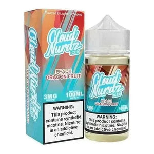 CLOUD NURDZ E-LIQUID ICED PEACH DRAGONFRUIT - 100ML - E-Juice Steals