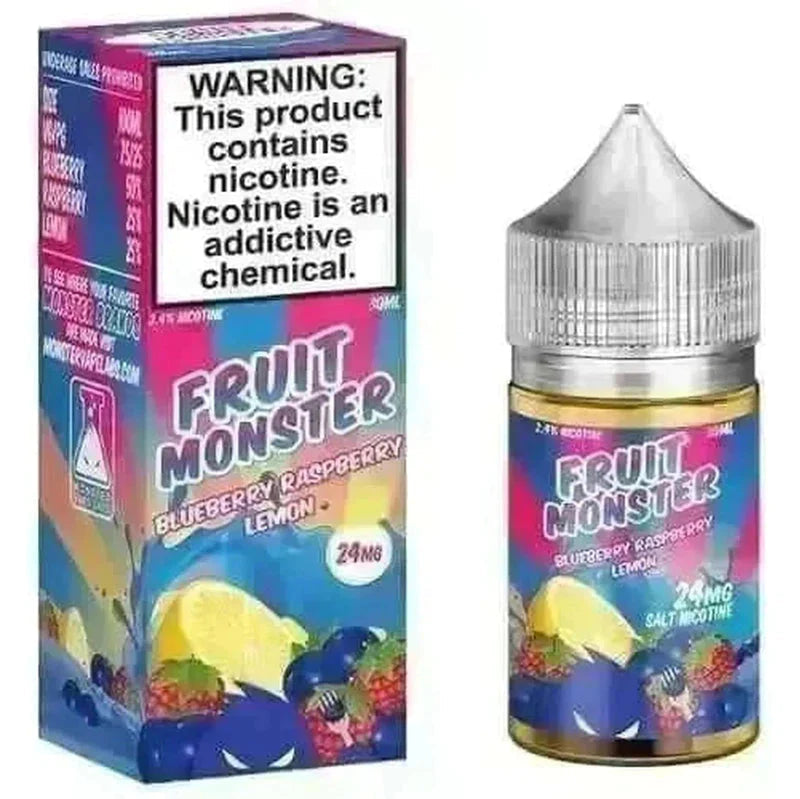 SALE! FRUIT MONSTER SALT BLUEBERRY RASPBERRY LEMON - 30ML - E-Juice Steals