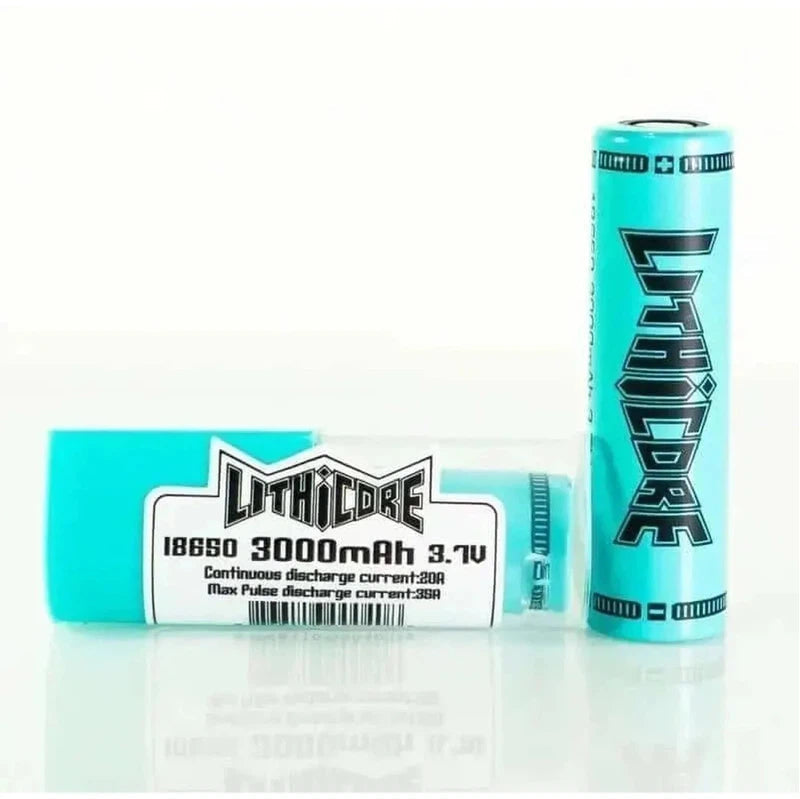 Lithicore IMR 18650 LiMn 3000mAh Battery - 20 Amp - E-Juice Steals