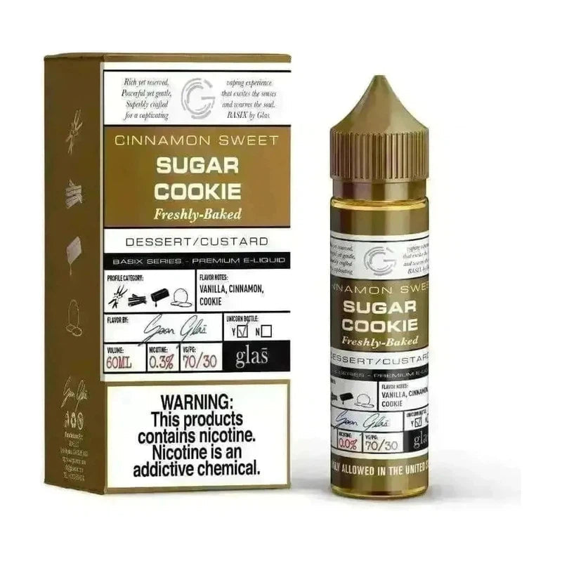 GLAS BASIX E-LIQUID SUGAR COOKIE - 60ML - E-Juice Steals