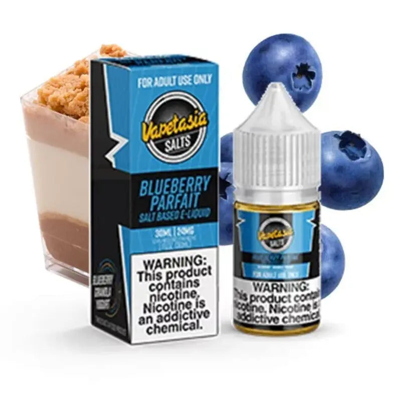 VAPETASIA SALT BLUEBERRY PARFAIT - 30ML - E-Juice Steals