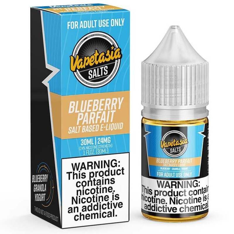 VAPETASIA SALT BLUEBERRY PARFAIT - 30ML - E-Juice Steals