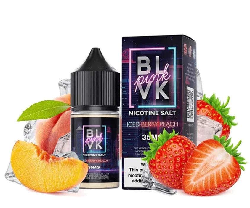 BLVK SALT PINK SERIES ICED BERRY PEACH - 30ML - E-Juice Steals