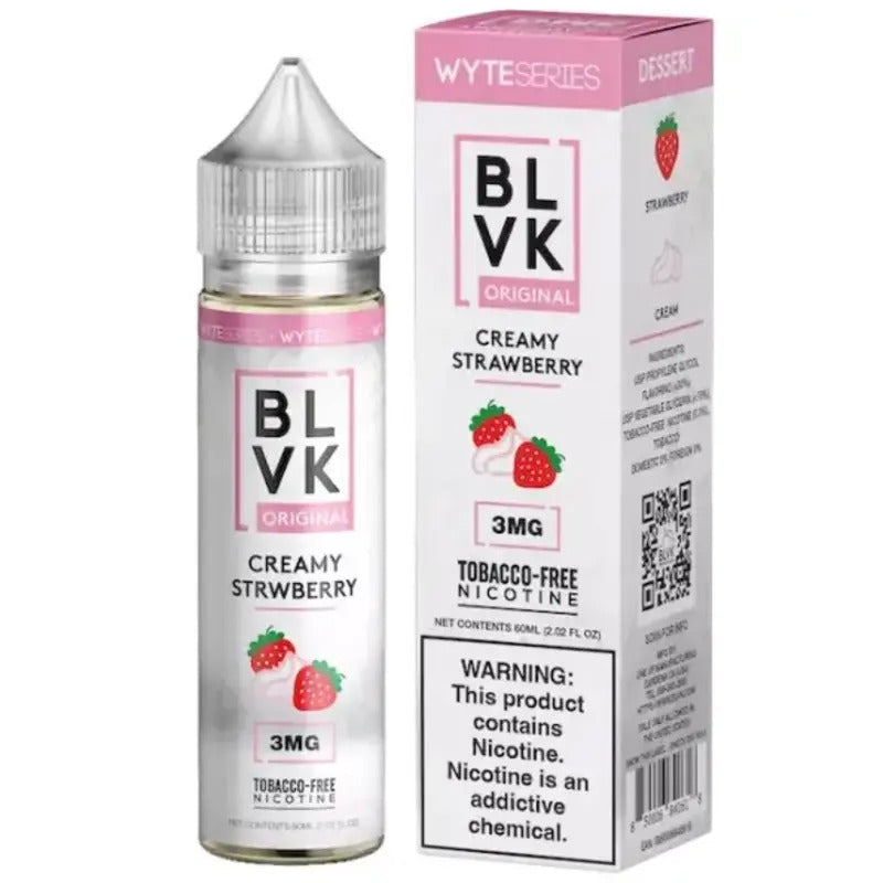 BLVK E-LIQUID CREAMY STRAWBERRY (UNIBERRY) - 60ML - E-Juice Steals