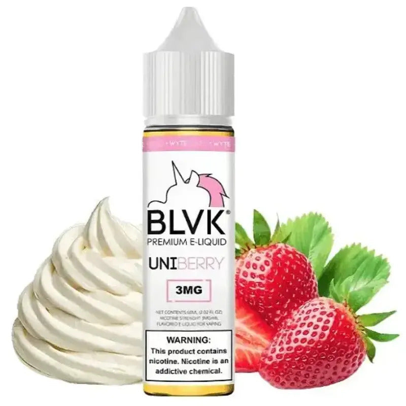 BLVK E-LIQUID CREAMY STRAWBERRY (UNIBERRY) - 60ML - E-Juice Steals