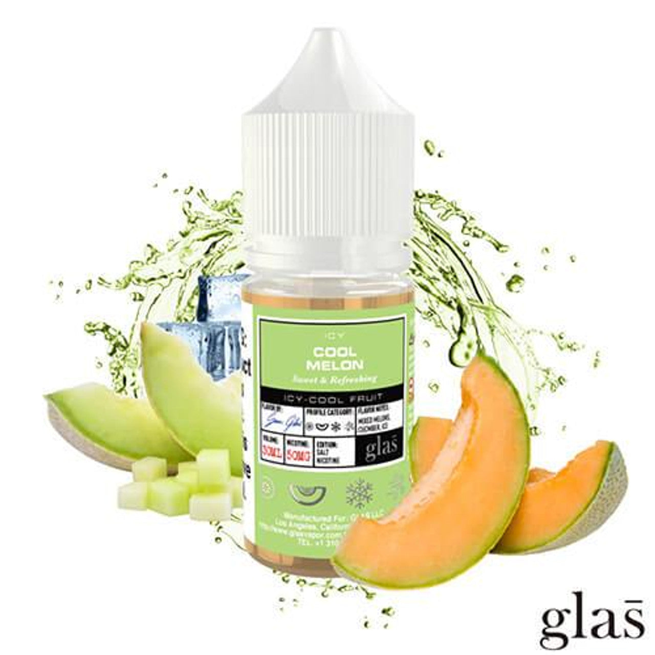 GLAS BASIX SALT COOL MELON - 30ML - E-Juice Steals