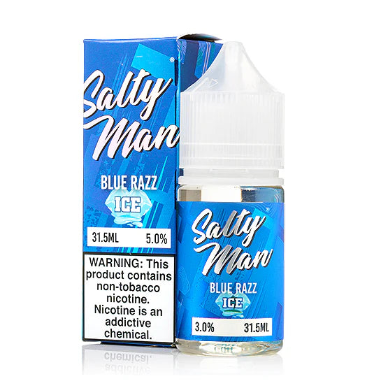 SALTY MAN SALTS - BLUE RAZZ ICE - 30ml