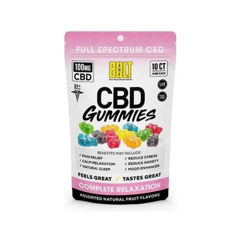 Bolt CBD Gummies 100mg- Assorted Flavors - 36g - E-Juice Steals