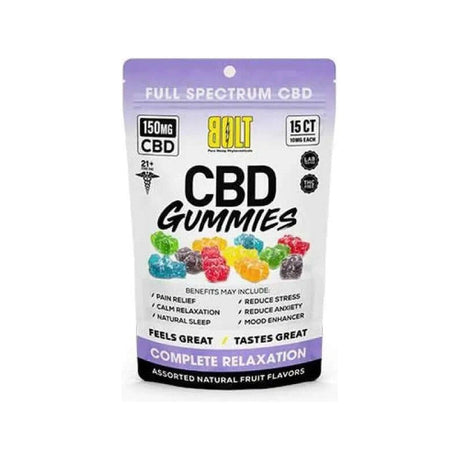 Bolt CBD Gummies 150mg- Assorted Flavors - 55g - E-Juice Steals