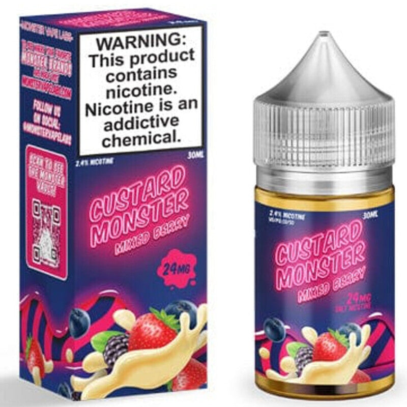 CUSTARD MONSTER SALT MIXED BERRY - 30ML - E-Juice Steals