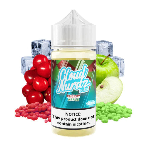 CLOUD NURDZ E-LIQUID ICED CHERRY APPLE - 100ML - E-Juice Steals