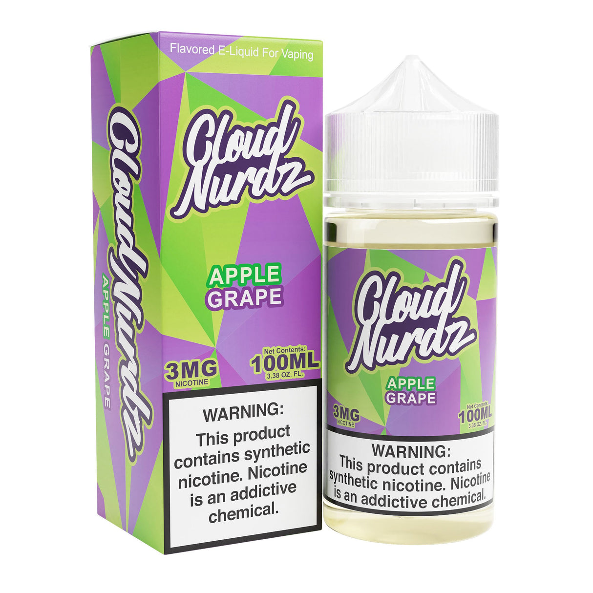 CLOUD NURDZ E-LIQUID GRAPE APPLE - 100ML - E-Juice Steals