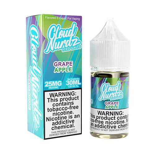CLOUD NURDZ SALT ICED GRAPE APPLE - 30ML - E-Juice Steals