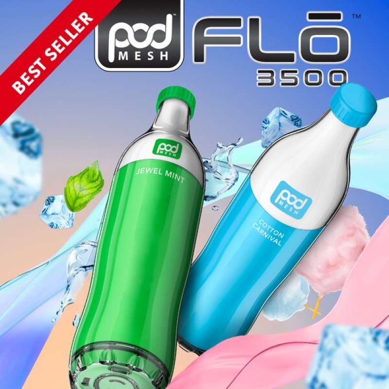 POD MESH FLO 3500 DISPOSABLE - 3500 PUFFS - E-Juice Steals