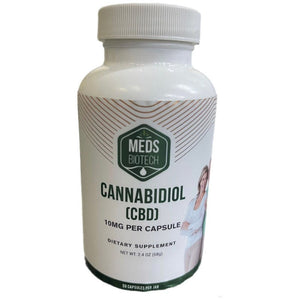 MEDS BIOTECH CBD CAPSULES 500MG BOTTLE 50 CT - E-Juice Steals