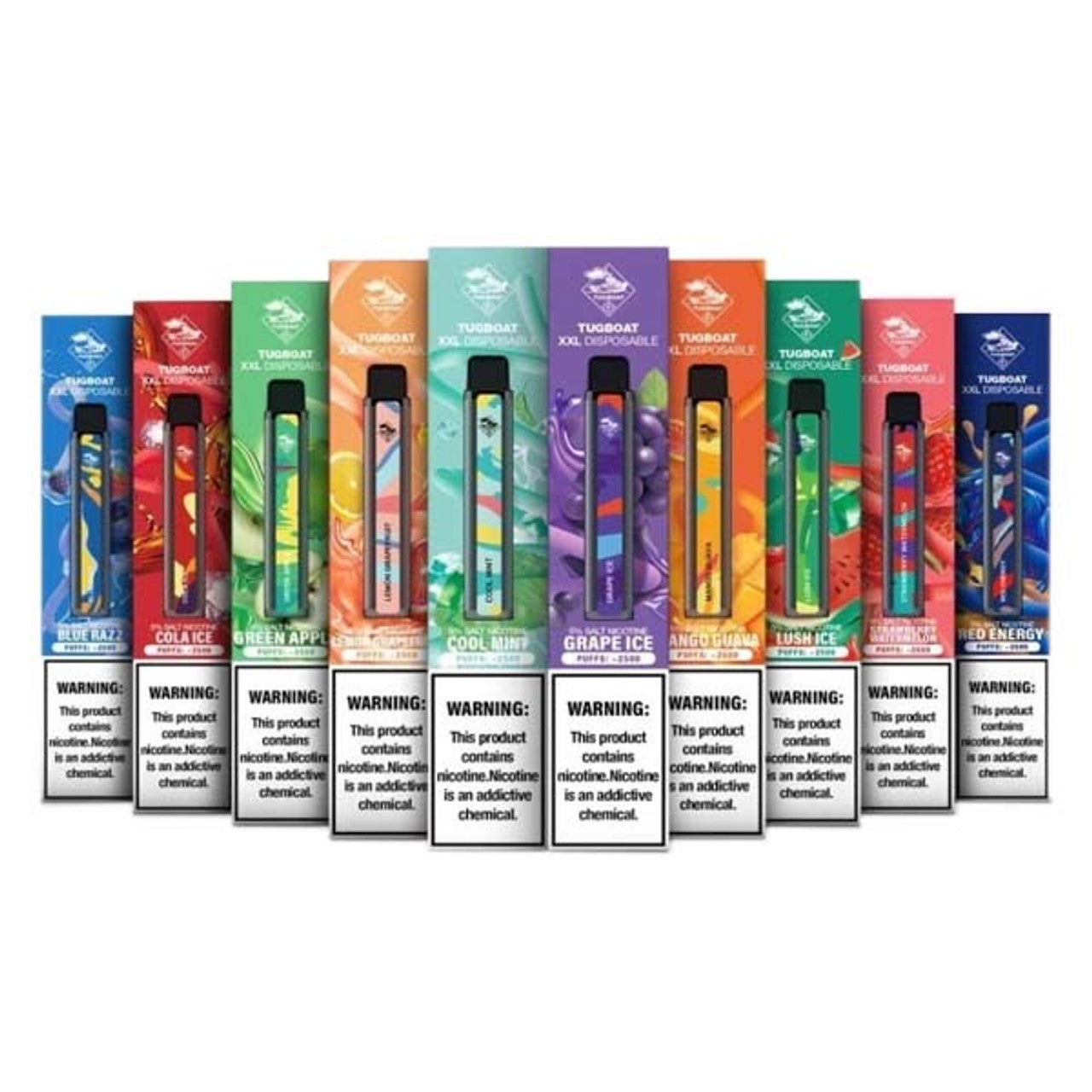 TUGPOD  XXL Disposable flavors 2500 PUFFS