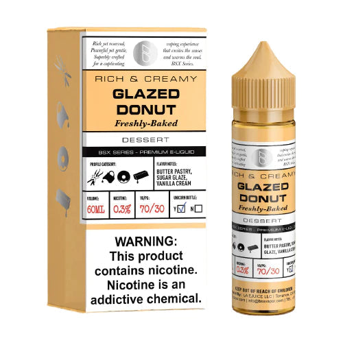 GLAS BASIX E-LIQUID GLAZED DONUT - 60ML - E-Juice Steals