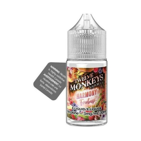 Twelve Monkeys - Harmony 30mL [Freebase]  6MG - E-Juice Steals