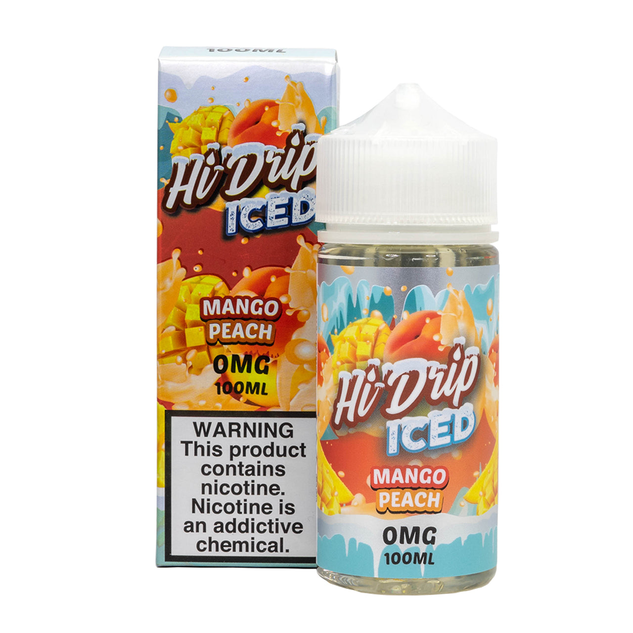 SALE! HI-DRIP E-LIQUID ICED PEACHY MANGO- 100ML - E-Juice Steals