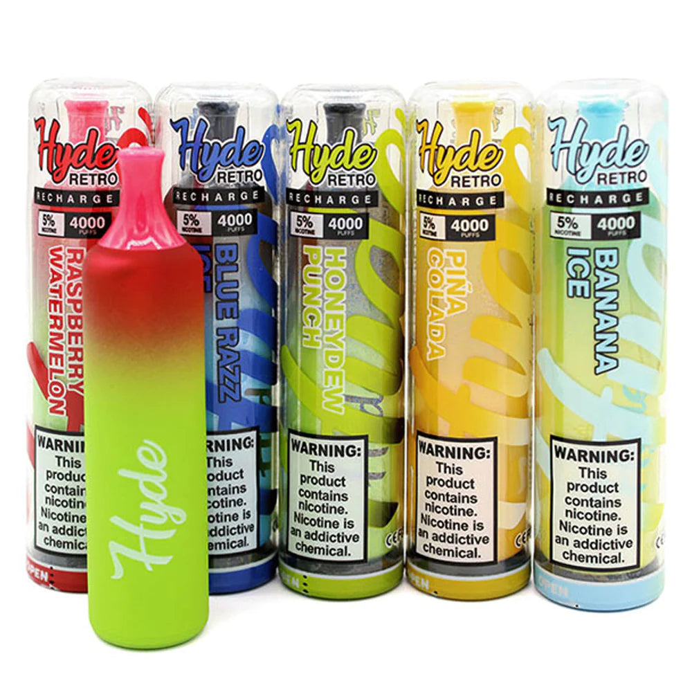 HYDE RETRO RECHARGE DISPOSABLE 4000 PUFF - E-Juice Steals