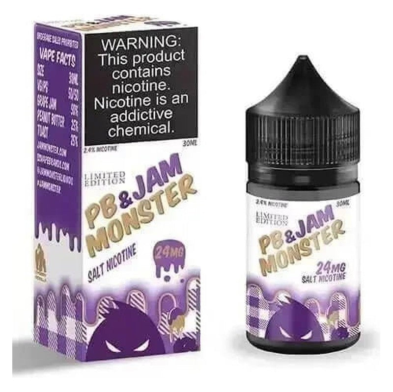 JAM MONSTER SALT PB&J GRAPE - 30ML - E-Juice Steals
