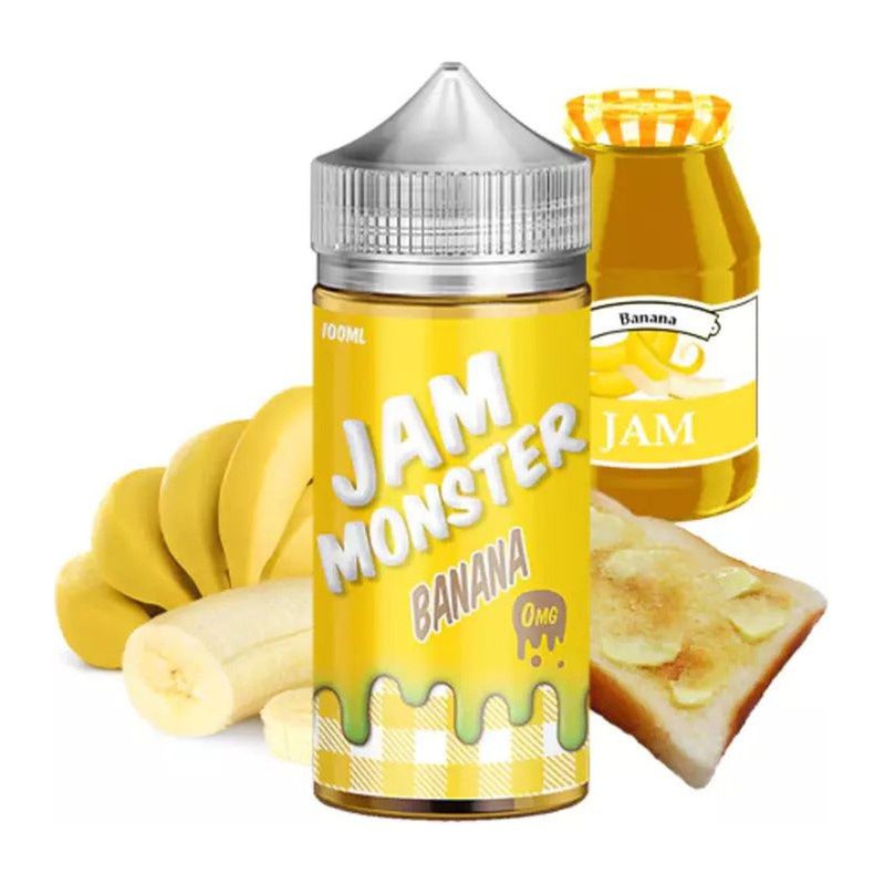 SALE! JAM MONSTER E-LIQUID BANANA - 100ML - E-Juice Steals