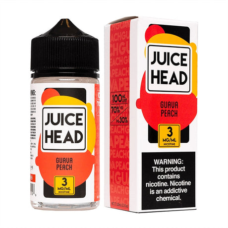 JUICE HEAD E-LIQUID GUAVA PEACH - 100ML - E-Juice Steals