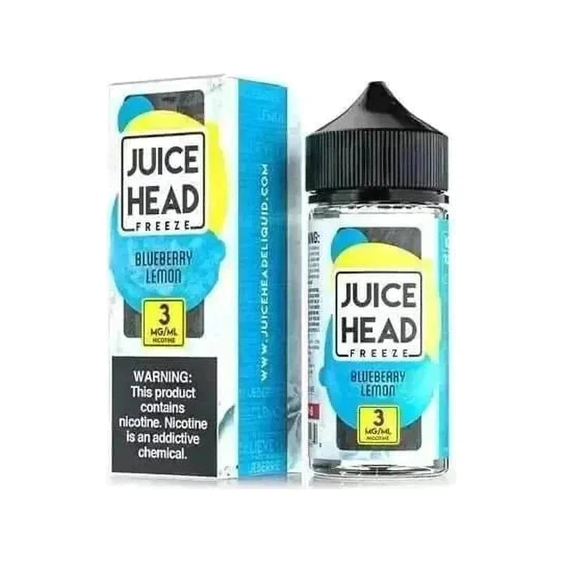 JUICE HEAD E-LIQUID BLUEBERRY LEMON FREEZE - 30ML(FREEBASE) - E-Juice Steals