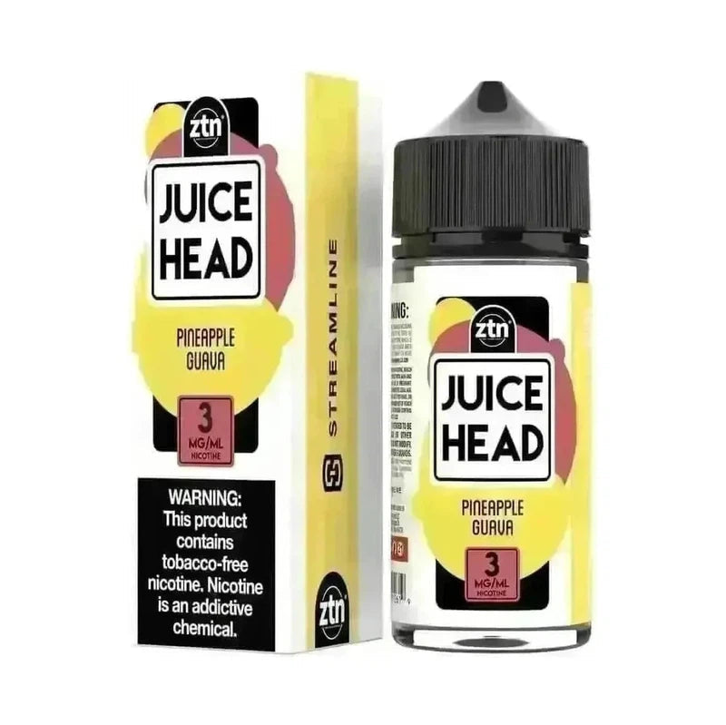 JUICE HEAD E-LIQUID PINEAPPLE GUAVA - 100ML - E-Juice Steals