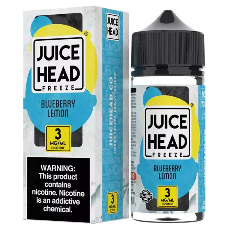 JUICE HEAD E-LIQUID BLUEBERRY LEMON FREEZE - 100ML - E-Juice Steals