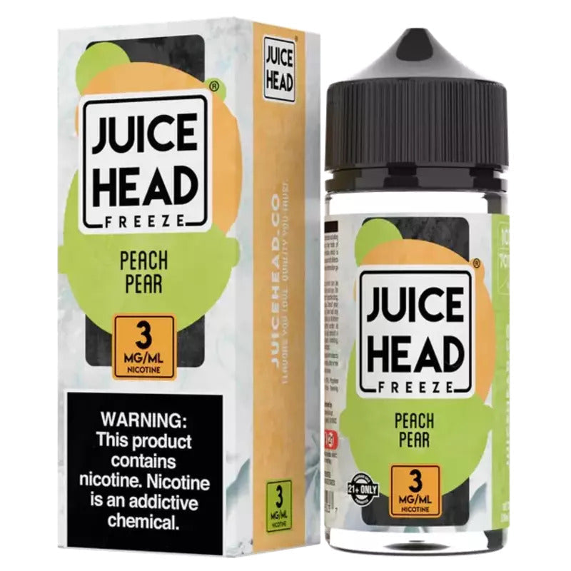 SALE! JUICE HEAD E-LIQUID PEACH PEAR FREEZE - 100ML - E-Juice Steals