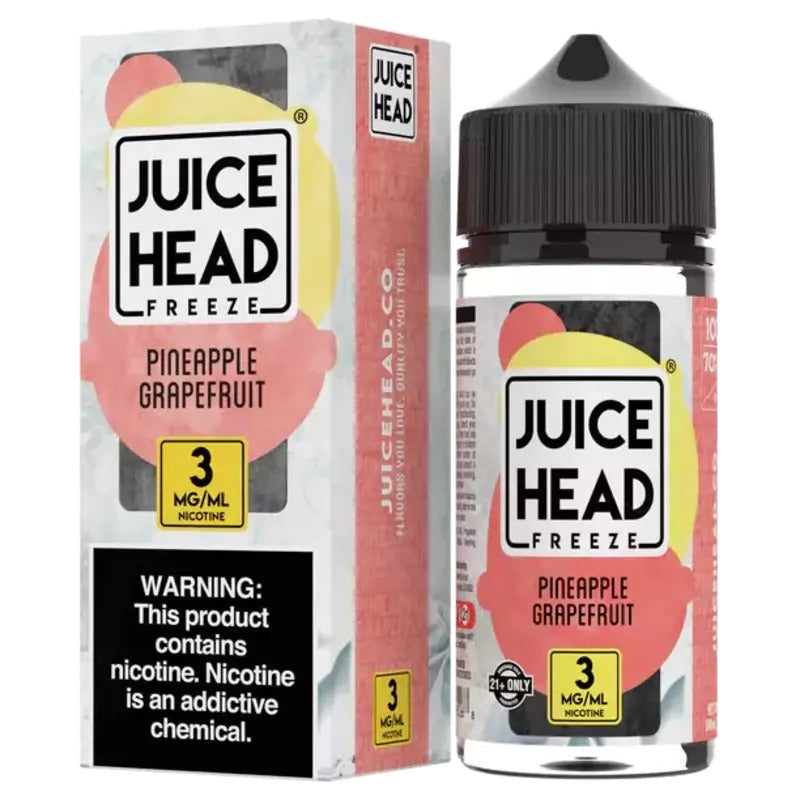 JUICE HEAD E-LIQUID PINEAPPLE GRAPEFRUIT FREEZE - 30ML(FREEBASE) - E-Juice Steals