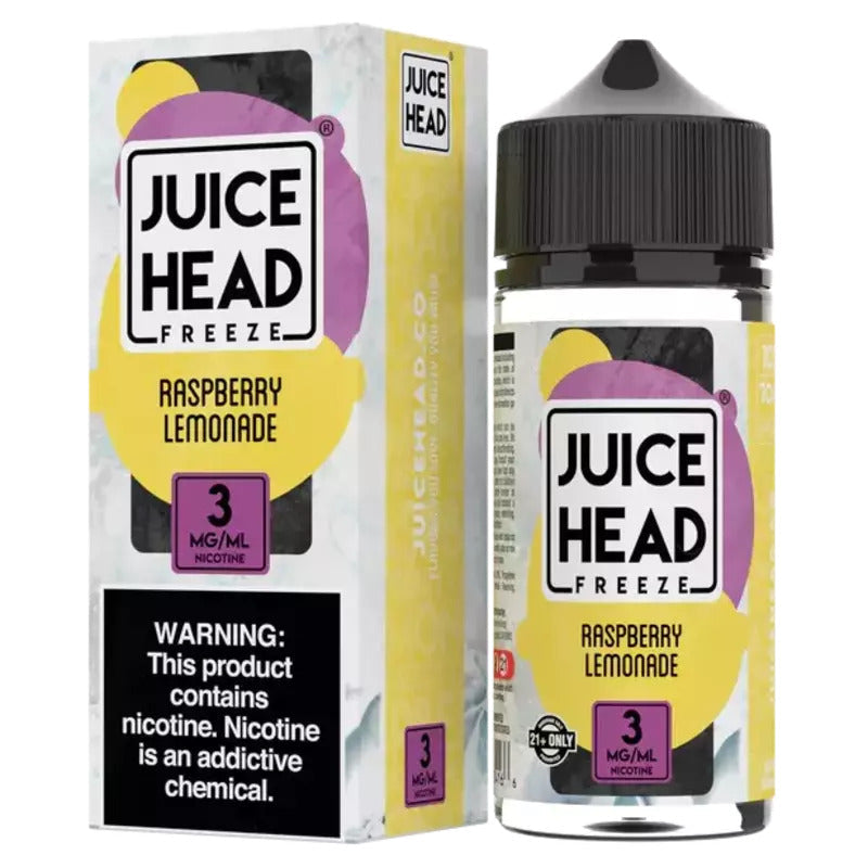 JUICE HEAD E-LIQUID RASPBERRY LEMONADE FREEZE - 100ML - E-Juice Steals