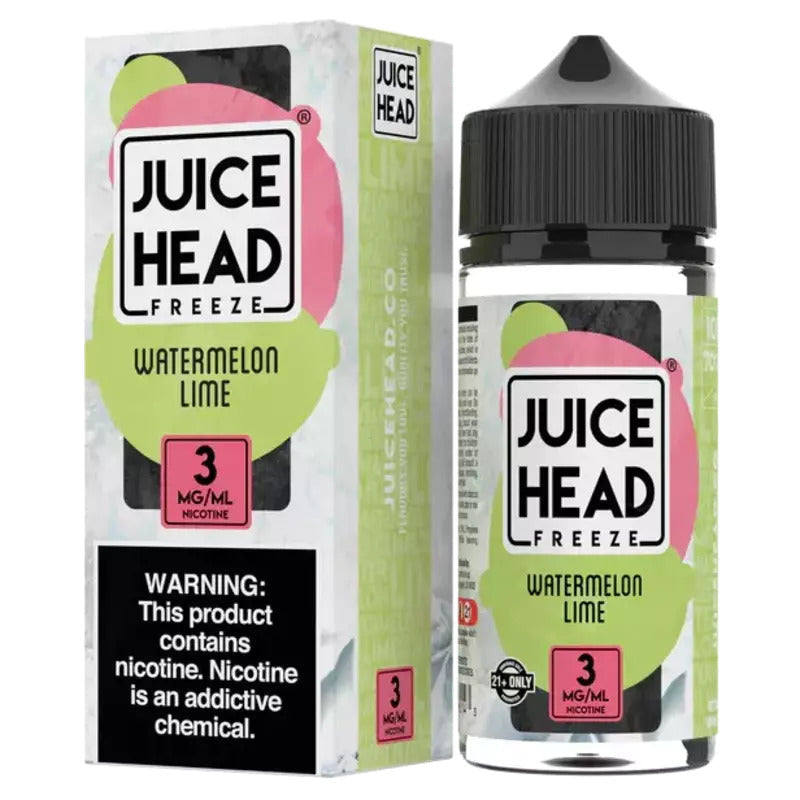 SALE! JUICE HEAD E-LIQUID WATERMELON LIME FREEZE - 100ML - E-Juice Steals